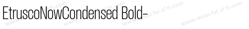EtruscoNowCondensed Bold字体转换